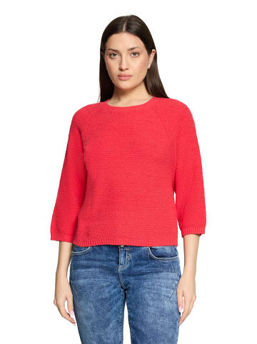 CARTOON Strickpullover mit Rundhalsausschnitt in Rot