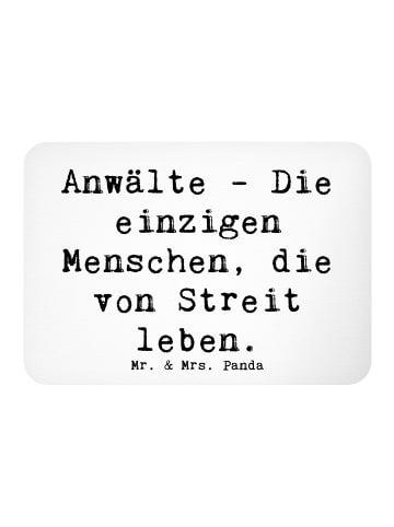 Mr. & Mrs. Panda Kühlschrankmagnet Spruch Anwalt Streitmacher mi... in Weiß