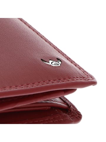 Golden Head Polo Geldbörse RFID Schutz Leder 9 cm in rot