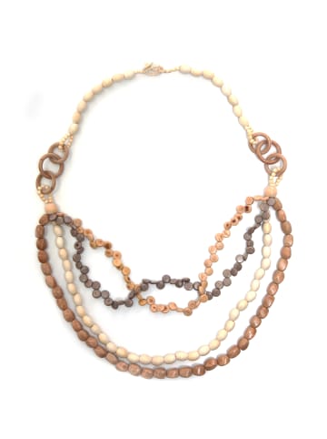 collezione alessandro Lange Kette " Nicolai " in braun