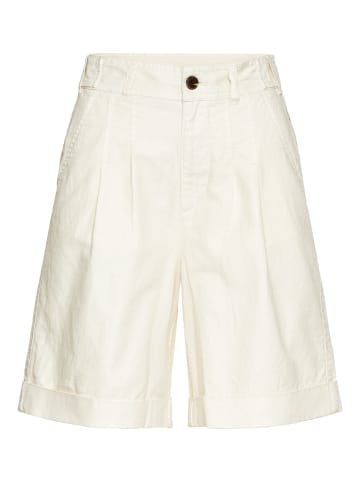 Camel Active Shorts aus Leinenmix in Weiß