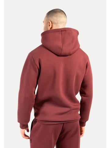 SMILODOX Hoodie Ilyas in Bordeaux