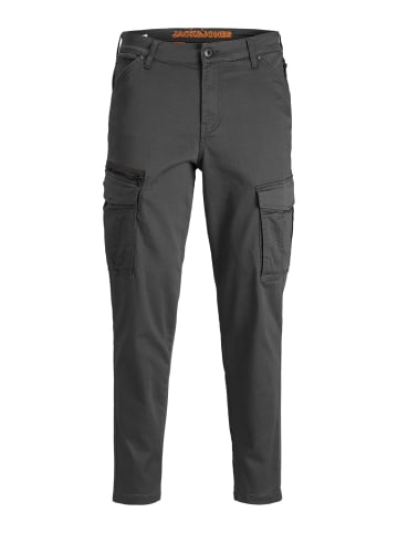 Jack & Jones Chino Cargo Hose JPSTACE JJDEX Work Style Pants in Grau