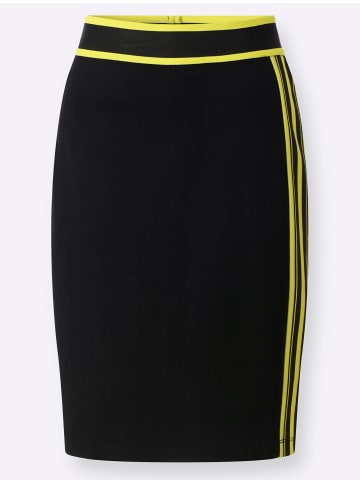 Heine Jersey-Rock in schwarz