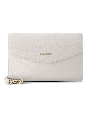 Lazarotti Bologna Leather Clutch Umhängetasche Leder 23 cm in cream