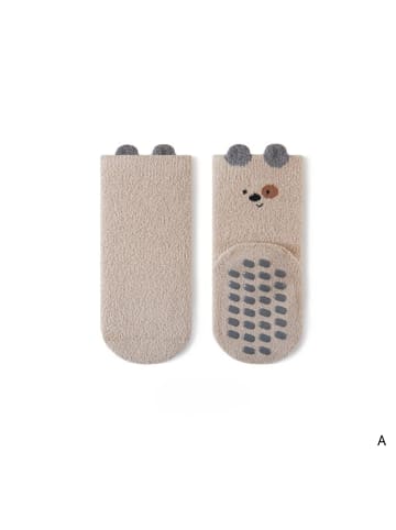 MUNADUNA 5er-Set 'Bär' Baby Fußbodensocken