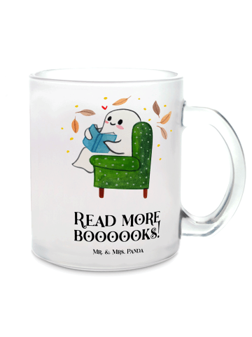 Mr. & Mrs. Panda Tee Tasse Gespenst  Buch  mit Spruch in Transparent
