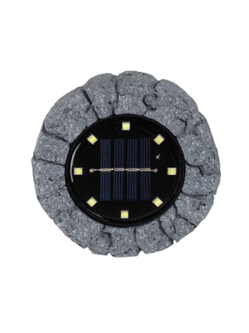 näve LED Solarleuchte "KIAN" in grau - (L)12 cm x (B)12 cm x (H)12.5 cm