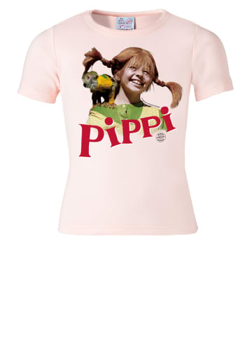 Logoshirt T-Shirt Pippi Langstrumpf & Herr Nilsson in rosa