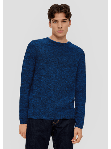 QS Strickpullover langarm in Blau