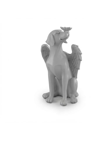 Grabschmuck Hund in Grau