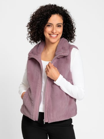 WITT WEIDEN Fellimitatweste in mauve