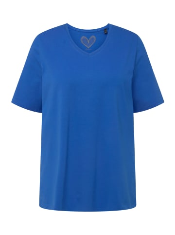 Ulla Popken Shirt in kobalt blau