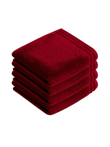 Vossen 4er Pack Handtuch in rubin
