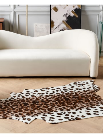 Beliani Schaffell BOGONG in Braun/Schwarz/Weiß - (W) 150 x (H) 1 x (L) 200 cm