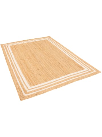 Pergamon Jute Teppich Salsa Bordüre in creme