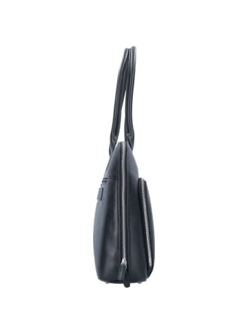 PICARD Milano Schultertasche Leder 43 cm Laptopfach in schwarz