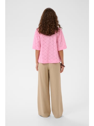CULTURE Kurzarm-Bluse CUadelfine Classic fit in Begonia Pink