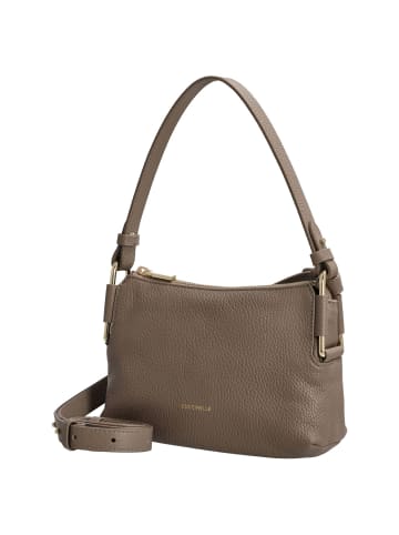 COCCINELLE Rebekka Schultertasche 23 cm (noir) in warm taupe