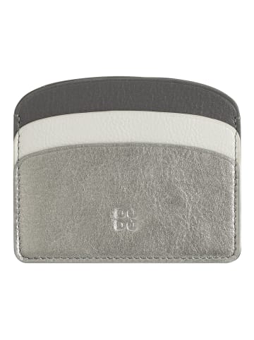 DuDu Boracay Kreditkartenetui Leder 10 cm in silber