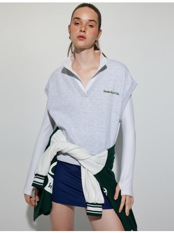 KOTON Sweatshirt in Grau Melange