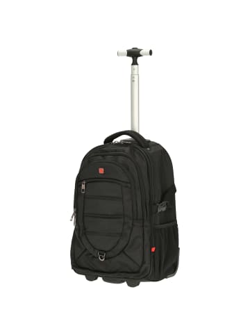 Dernier Travel N Meet - 2-Rollen-Rucksacktrolley 50 cm in schwarz