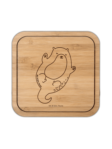 Mr. & Mrs. Panda kork untersetzer Otter Umarmen ohne Spruch in Transparent