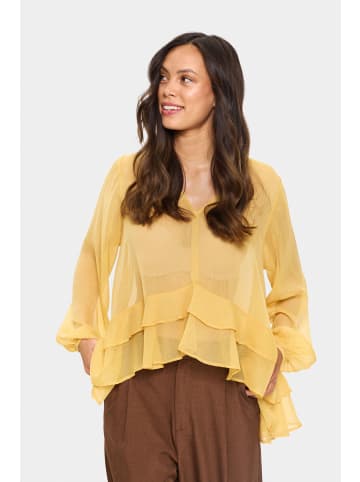 SAINT TROPEZ Bluse langarm LindzySZ A-shape in Fall Leaf