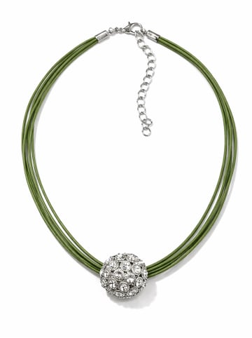 collezione alessandro Kurze Kette " Crystal " in grün