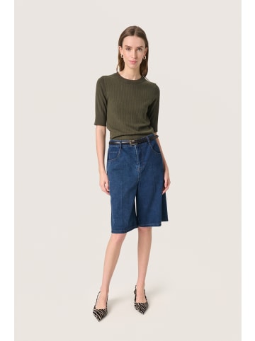 Soaked in Luxury Langarm-Shirt SLSpina Gerade Passform in Grape Leaf