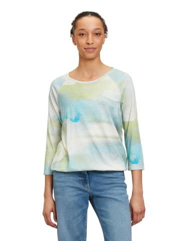 Betty Barclay Printshirt mit elastischem Bund in Mint/Green