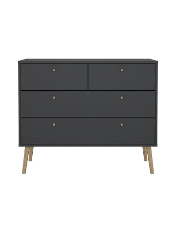 ebuy24 Kommode Bodo Grau 99 x 40 cm