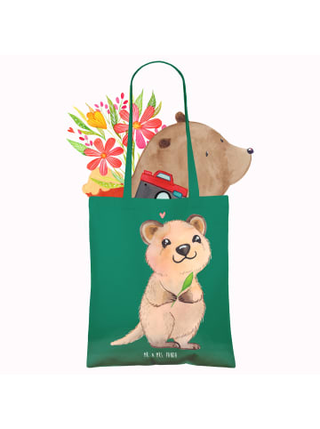 Mr. & Mrs. Panda Strandtasche Quokka Happy ohne Spruch in Mint