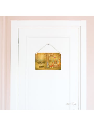 Mr. & Mrs. Panda Holztafel Waldtiere Picknick Design mit Spruch in Weiß