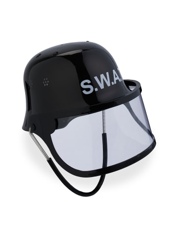 relaxdays 5 x SWAT Helm in Schwarz - (B)22,5x (H)24,5 x (T)28 cm