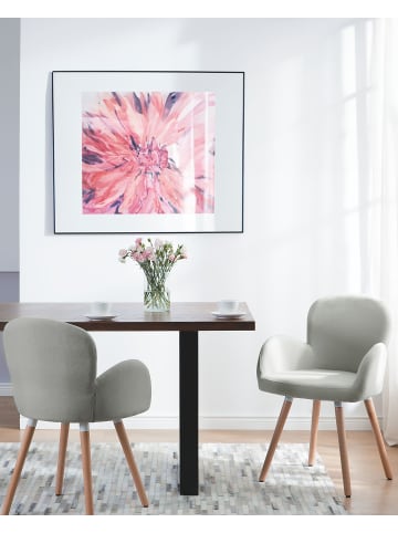 Beliani 2er-Set Esszimmerstuhl BROOKVILLE in Grau/Braun