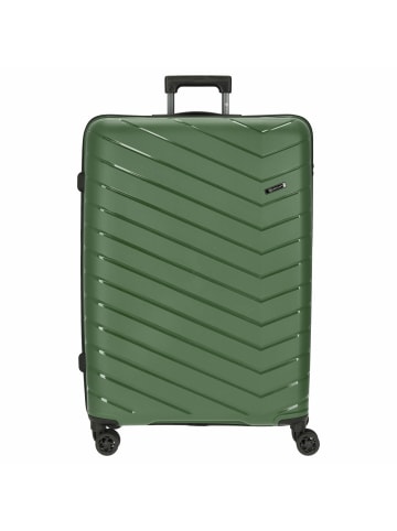 Check.In Orlando - 4-Rollen-Trolley 76 cm (gelb) in olivgrün