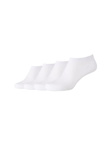 camano Sneakersocken 4er Pack cotton fine in Weiß