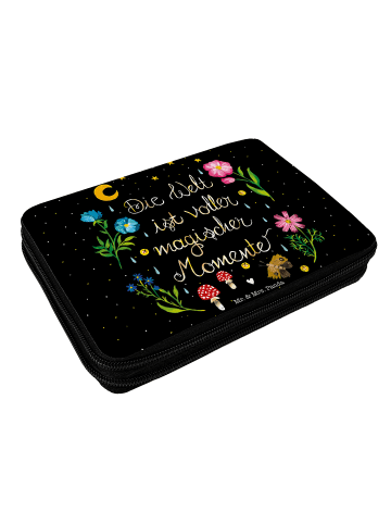 Mr. & Mrs. Panda Federtasche Magische Welt mit Spruch in Bunt