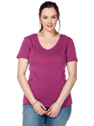 sheego T-Shirt in magenta