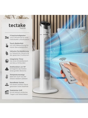 tectake Standventilator 90 cm
