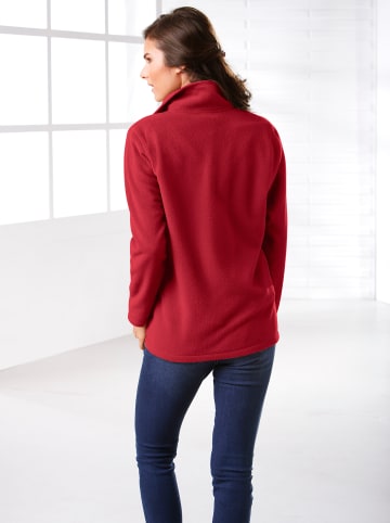 Sieh an! Fleece-Jacke in weinrot