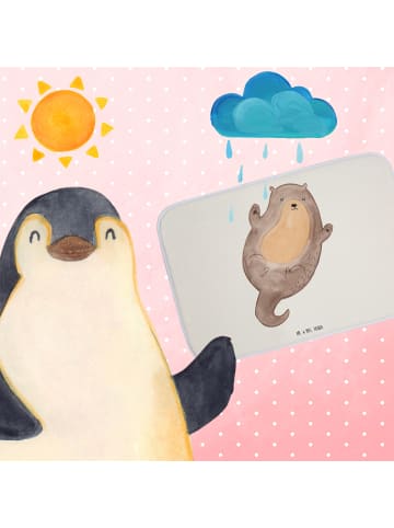 Mr. & Mrs. Panda Badematte Otter Umarmen ohne Spruch in Weiß