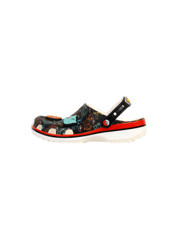Crocs Flache Slipper für Kinder zum Hineinschlüpfen mit Pokémon-Motiv, Cls Clg Schwarz