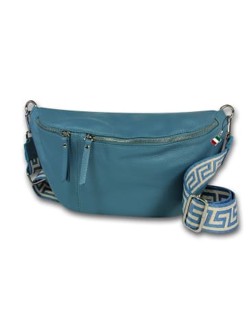 Florence Leder Gürteltasche Florence Tasche blau ca. 37cm
