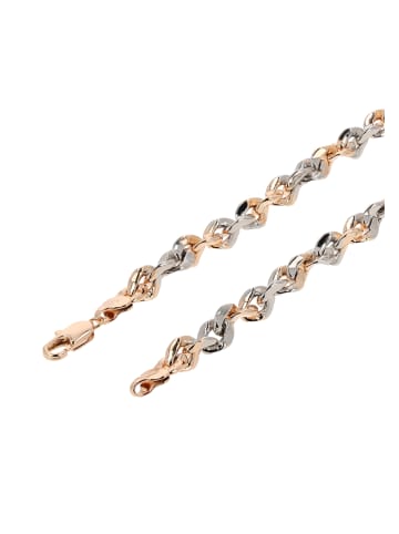 faina Women Chain Necklace in Rose Gold Silver