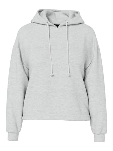 Pieces Hoodie in Light Grey Melange