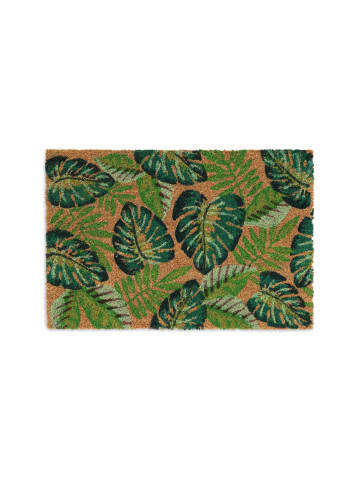 relaxdays Fußmatte "Blätter" in Bunt - (B)60 x (T)40 cm