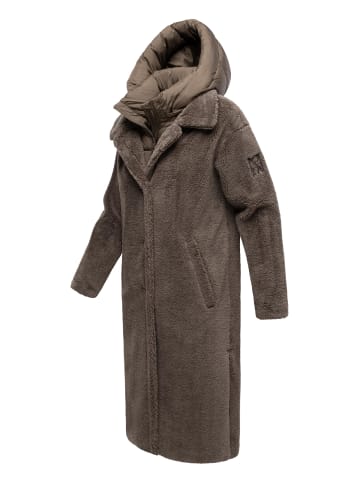 Navahoo Wintermantel Teddyzauber 14 in Stone Brown