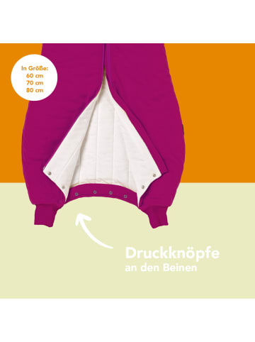 Schlummersack Ganzjahres Schlafsack mit Füßen, 2.5 TOG in Lila